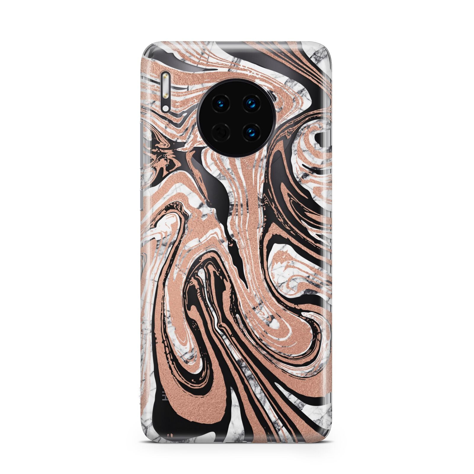 Gold And White Marble Huawei Mate 30