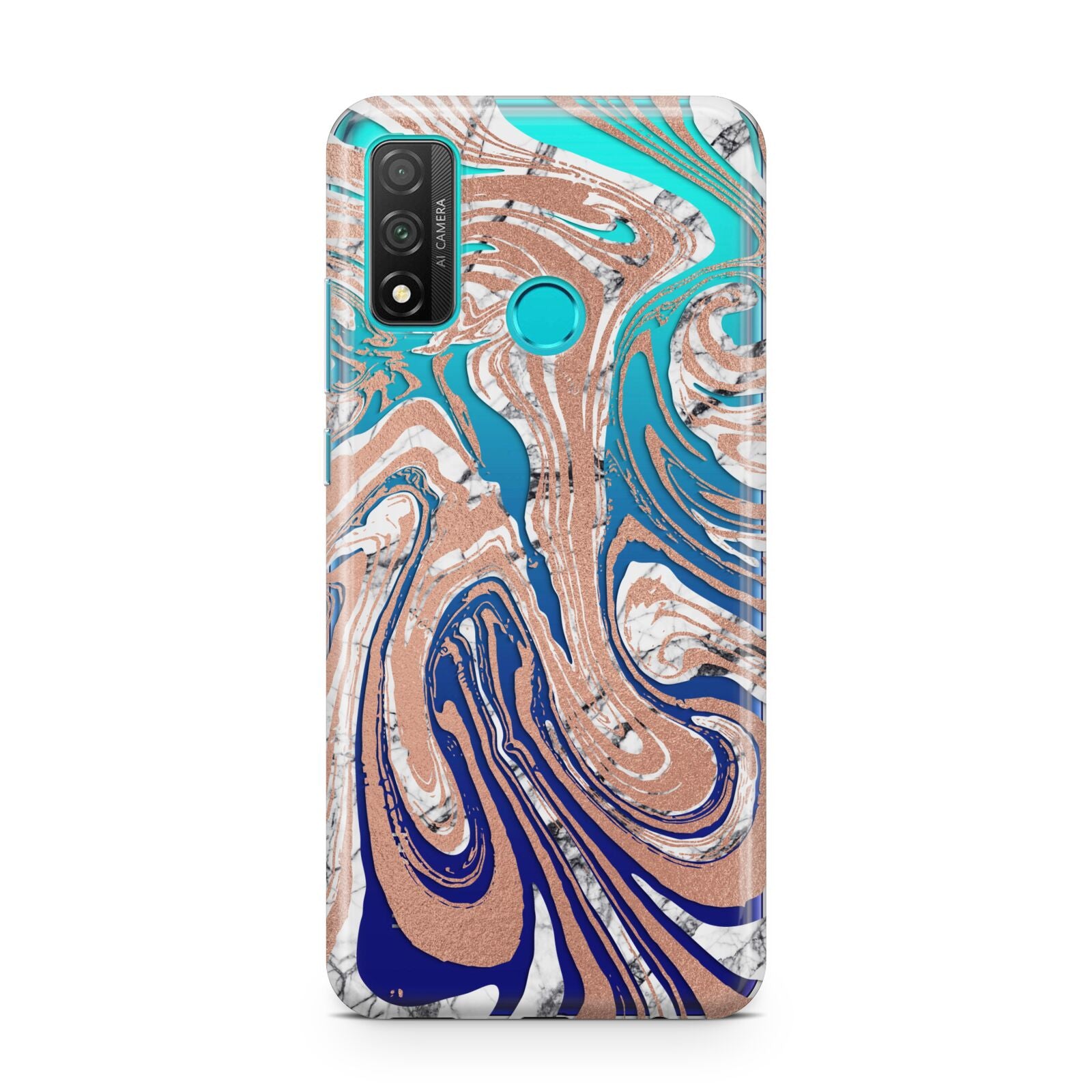 Gold And White Marble Huawei P Smart 2020