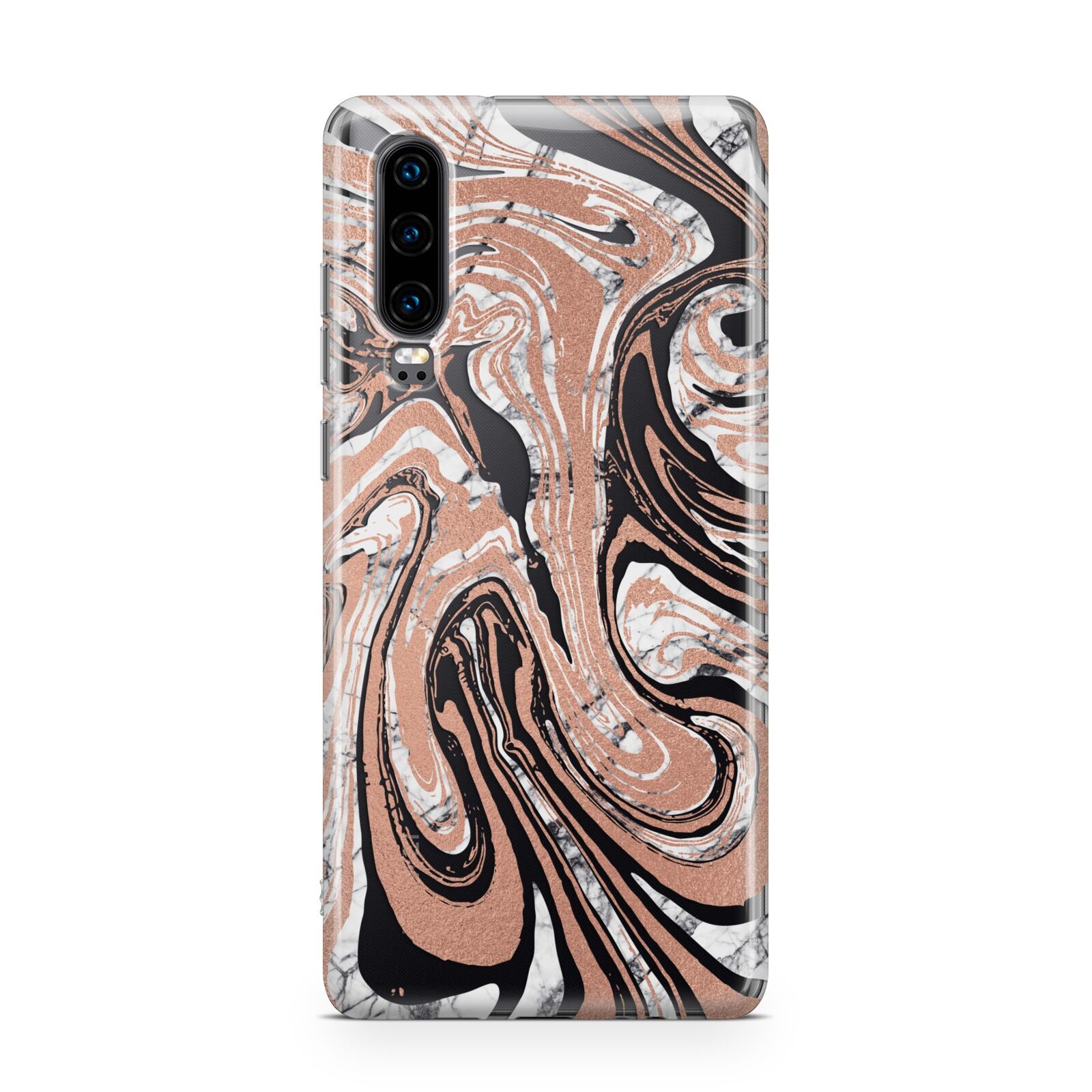 Gold And White Marble Huawei P30 Phone Case