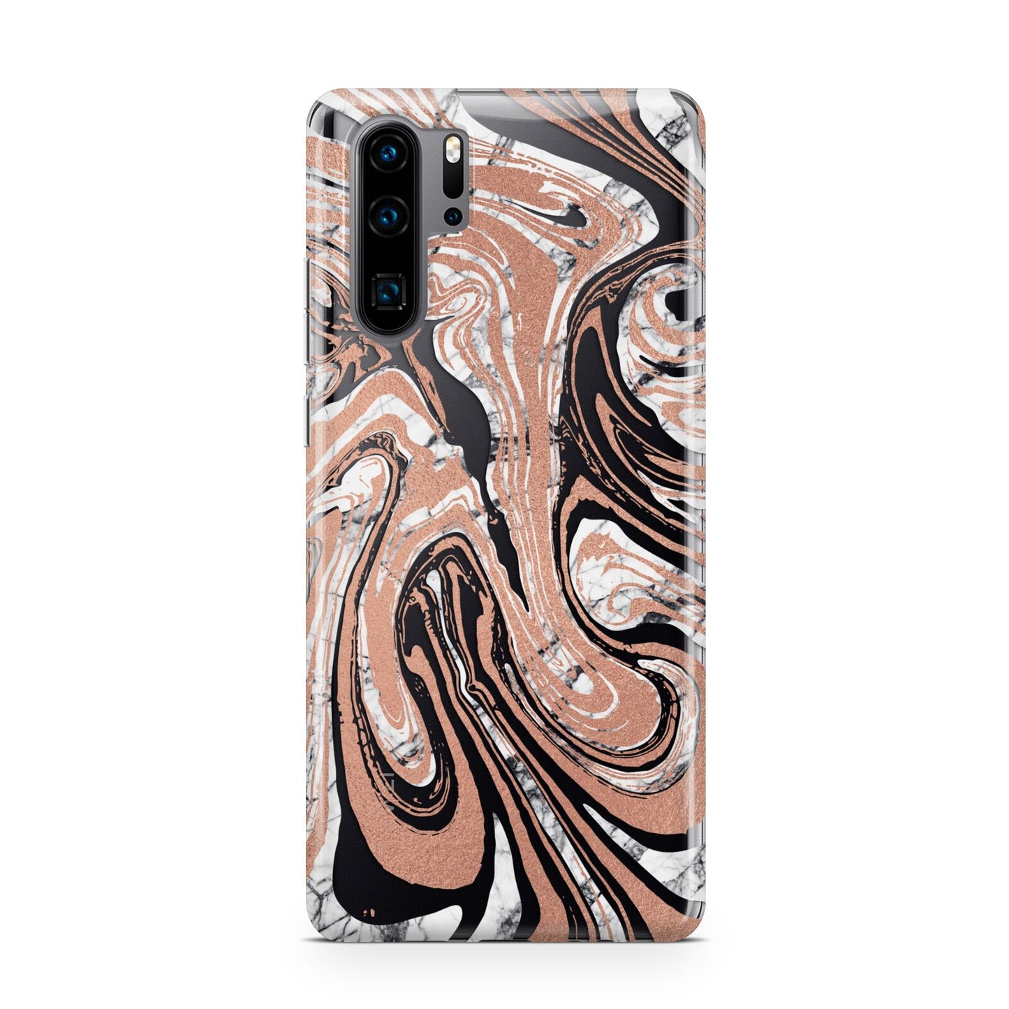 Gold And White Marble Huawei P30 Pro Phone Case