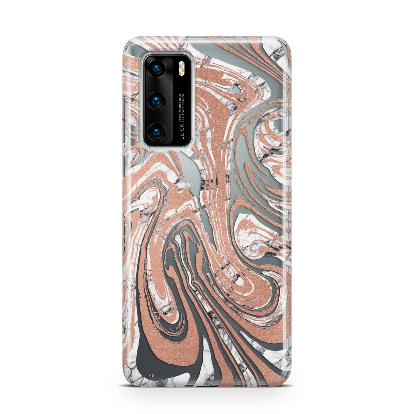 Gold And White Marble Huawei P40 Phone Case