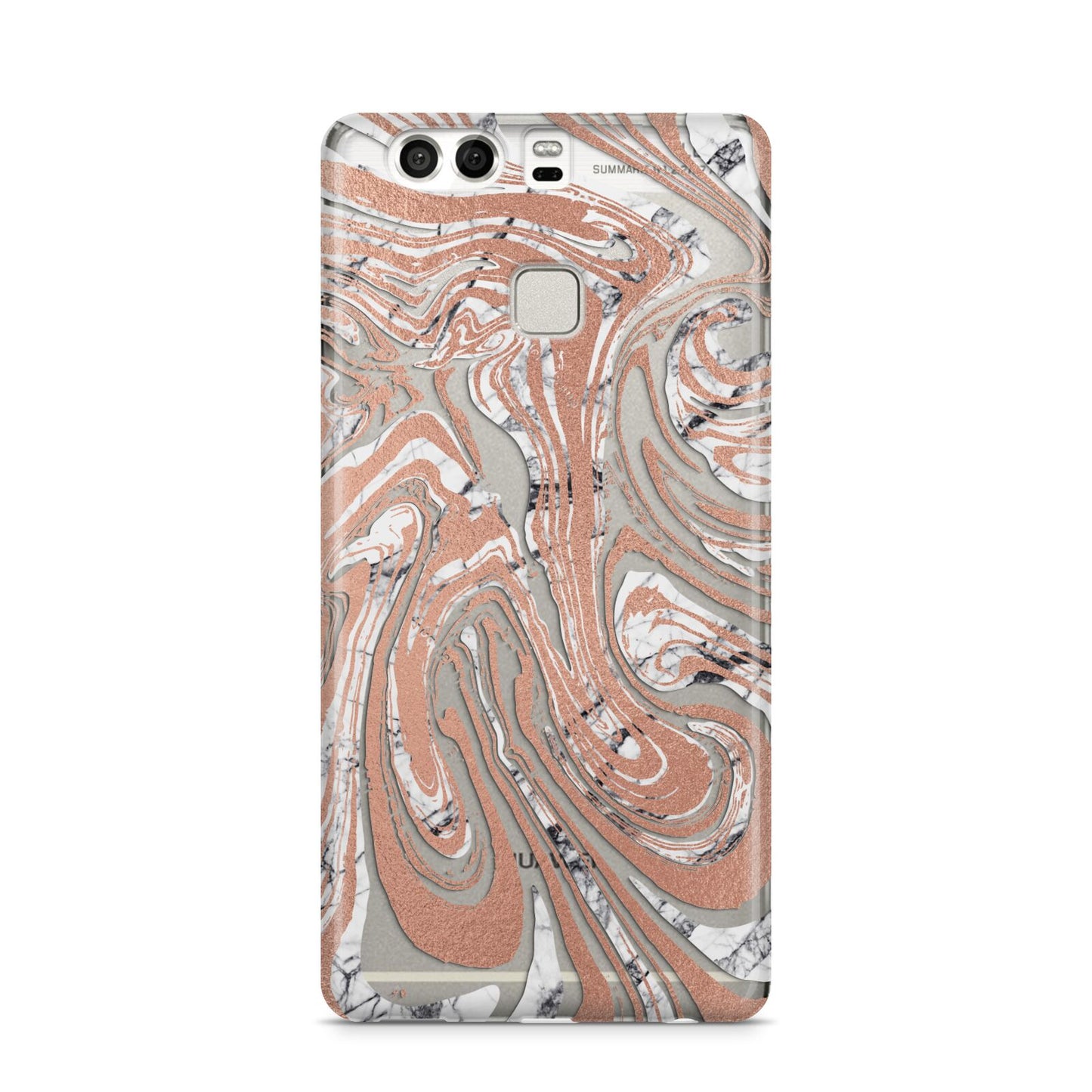 Gold And White Marble Huawei P9 Case