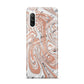 Gold And White Marble Sony Xperia 10 III Case