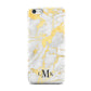 Gold Marble Initials Customised Apple iPhone 5c Case