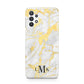 Gold Marble Initials Customised Samsung A32 5G Case