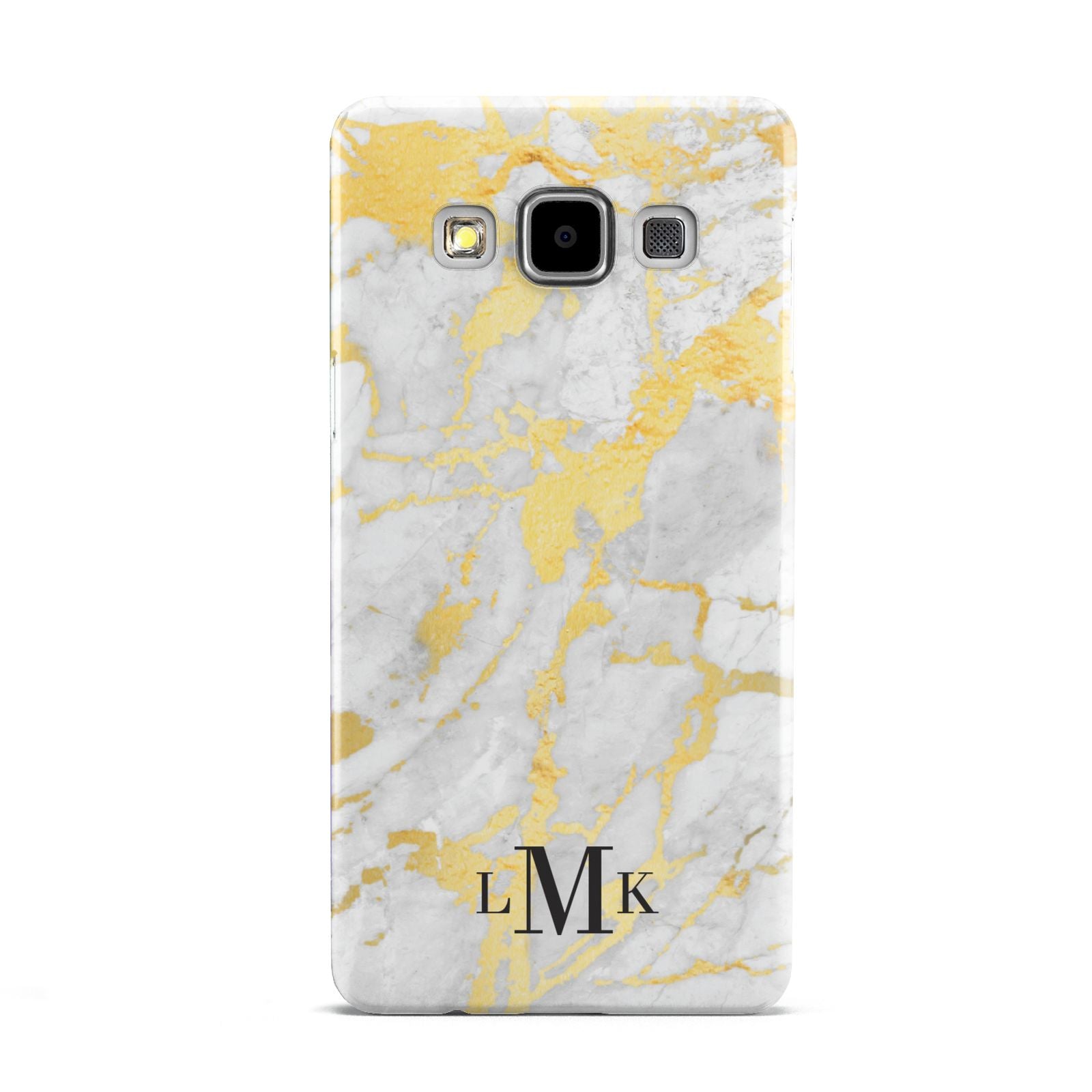 Gold Marble Initials Customised Samsung Galaxy A5 Case