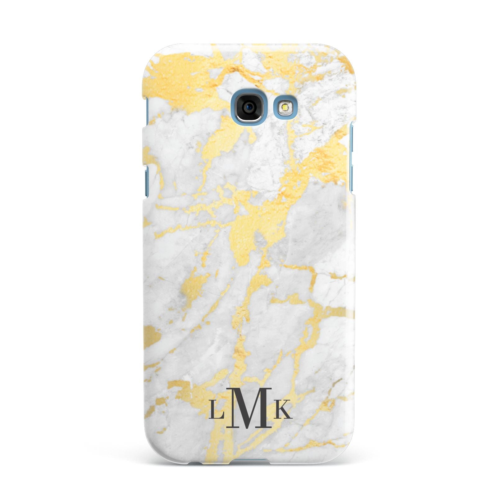Gold Marble Initials Customised Samsung Galaxy A7 2017 Case