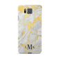 Gold Marble Initials Customised Samsung Galaxy Alpha Case