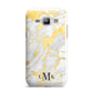 Gold Marble Initials Customised Samsung Galaxy J1 2015 Case