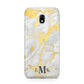 Gold Marble Initials Customised Samsung Galaxy J3 2017 Case