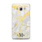 Gold Marble Initials Customised Samsung Galaxy J5 2016 Case