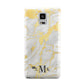 Gold Marble Initials Customised Samsung Galaxy Note 4 Case