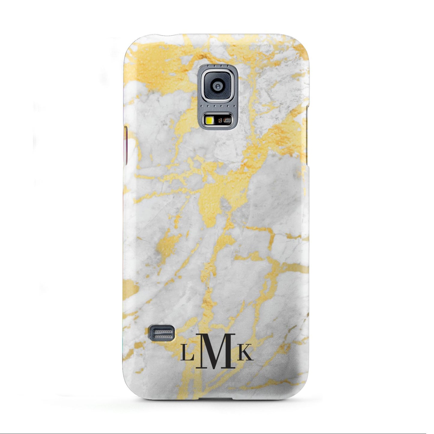 Gold Marble Initials Customised Samsung Galaxy S5 Mini Case