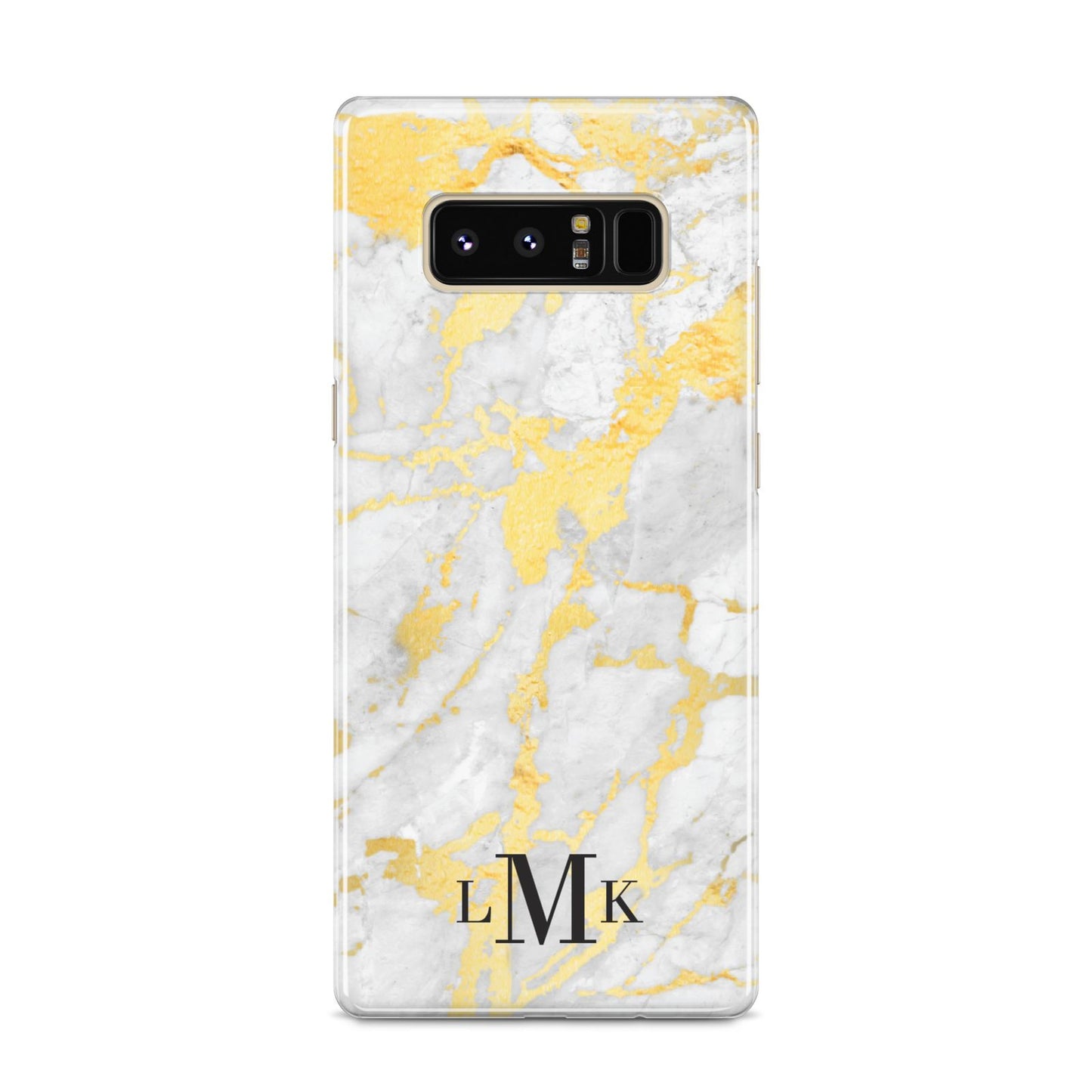 Gold Marble Initials Customised Samsung Galaxy S8 Case
