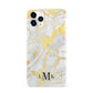 Gold Marble Initials Customised iPhone 11 Pro 3D Snap Case