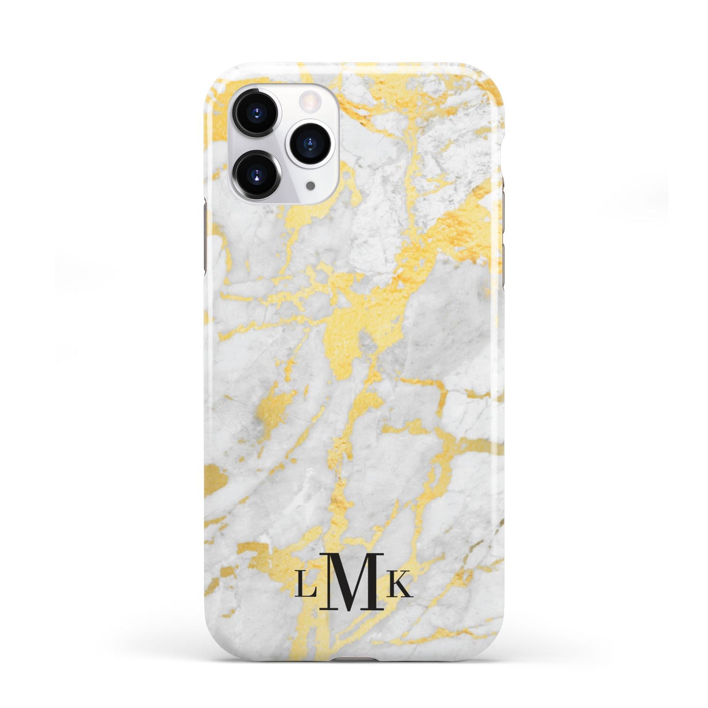 Gold Marble Initials Customised iPhone 11 Pro 3D Tough Case