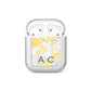 Gold Marble Initials Personalised AirPods Case