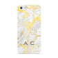 Gold Marble Initials Personalised Apple iPhone 5 Case
