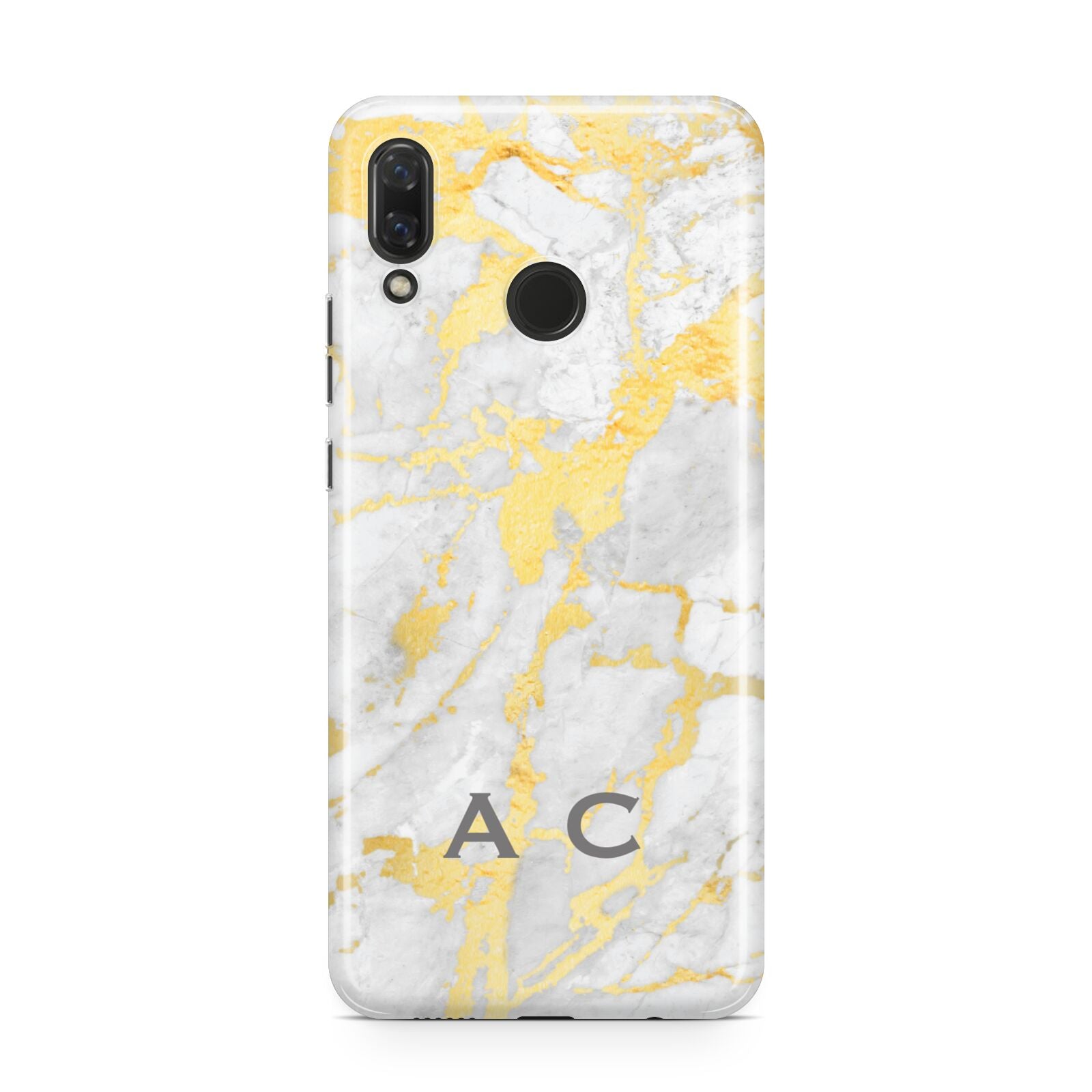 Gold Marble Initials Personalised Huawei Nova 3 Phone Case