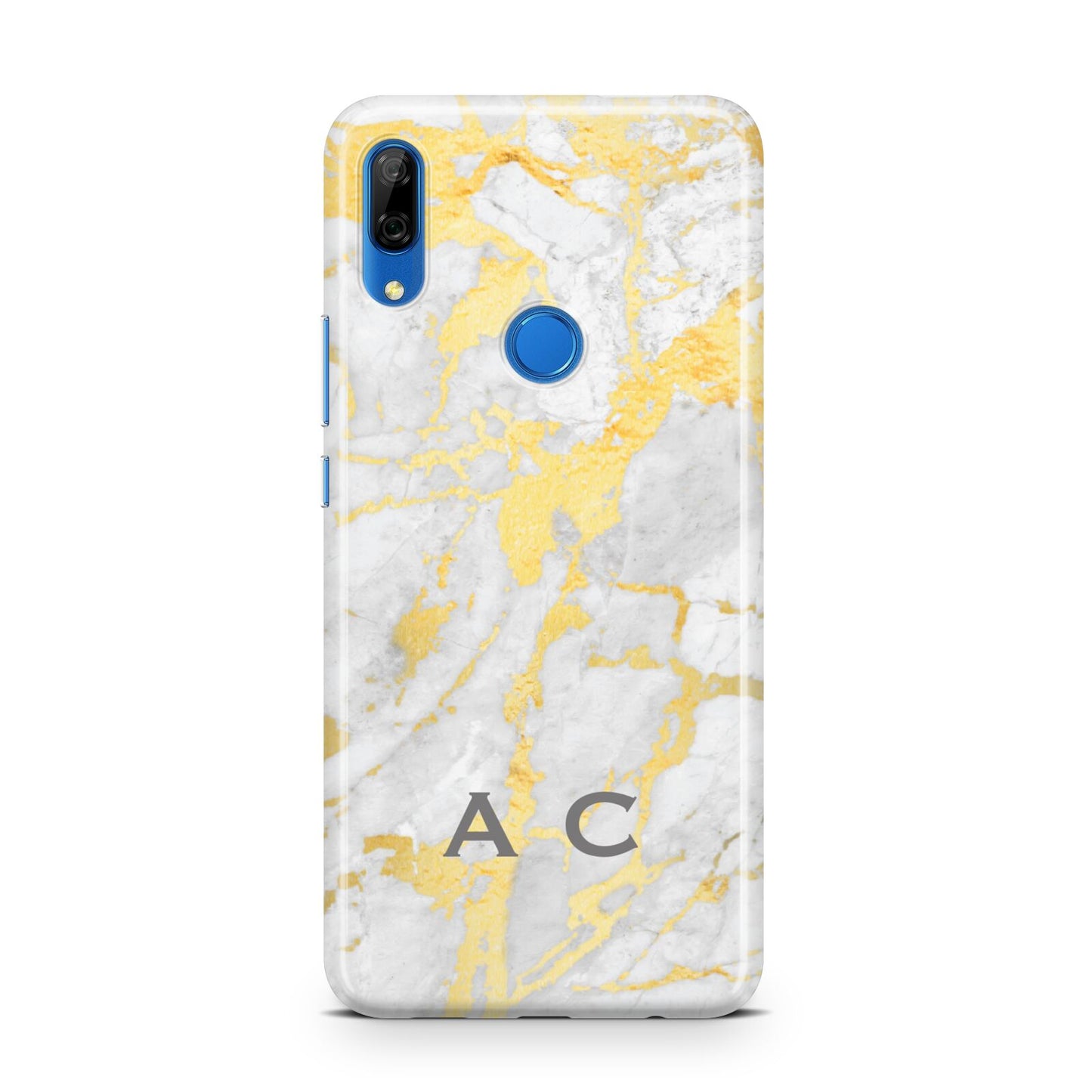 Gold Marble Initials Personalised Huawei P Smart Z