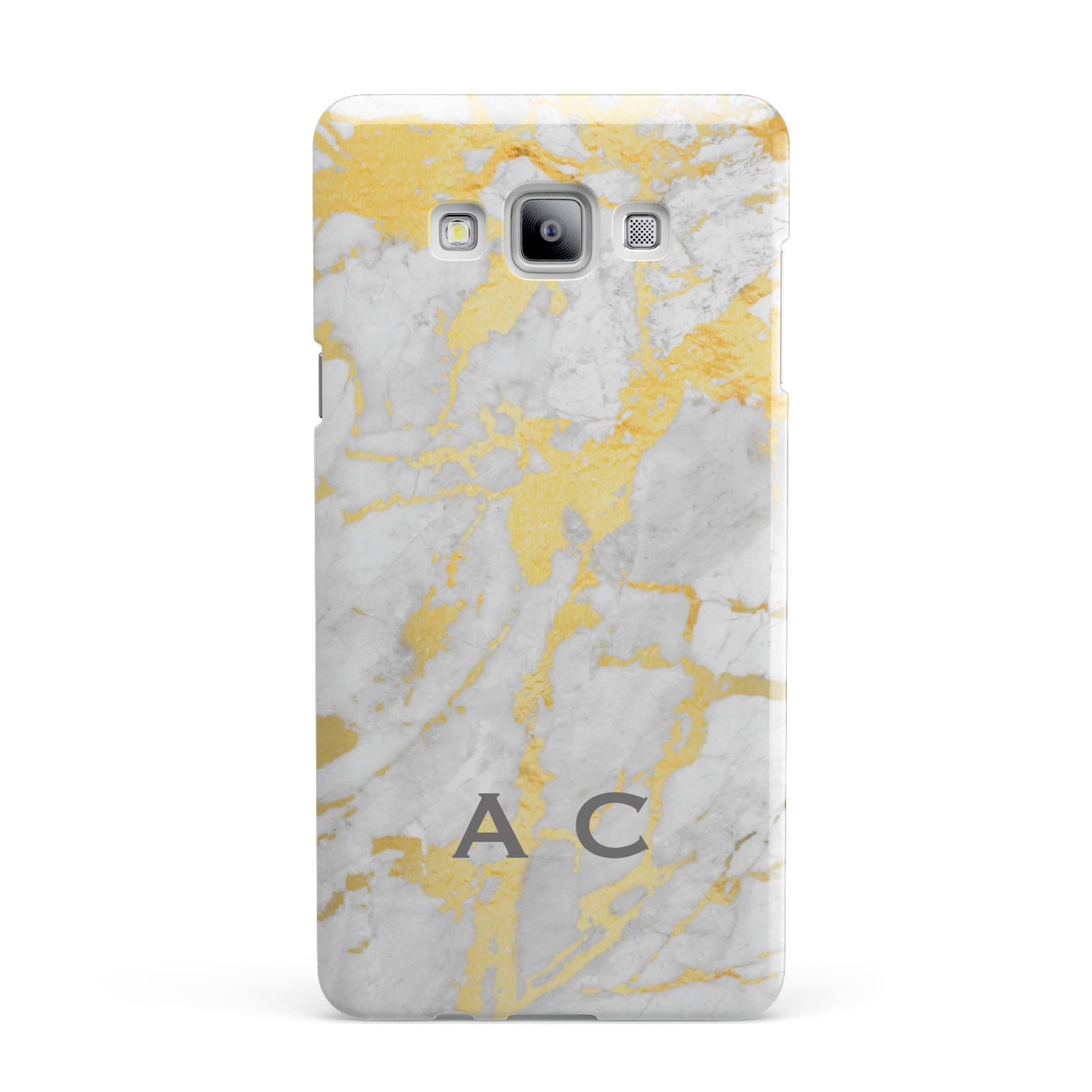 Gold Marble Initials Personalised Samsung Galaxy A7 2015 Case