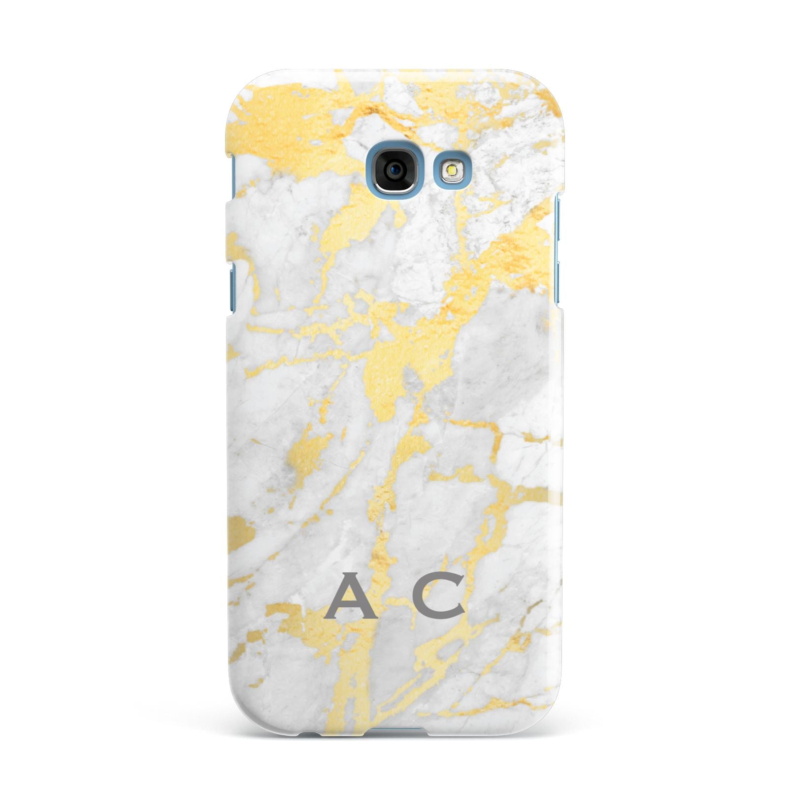 Gold Marble Initials Personalised Samsung Galaxy A7 2017 Case