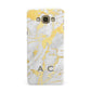 Gold Marble Initials Personalised Samsung Galaxy A8 Case