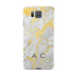 Gold Marble Initials Personalised Samsung Galaxy Alpha Case