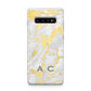 Gold Marble Initials Personalised Samsung Galaxy S10 Plus Case