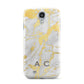 Gold Marble Initials Personalised Samsung Galaxy S4 Case