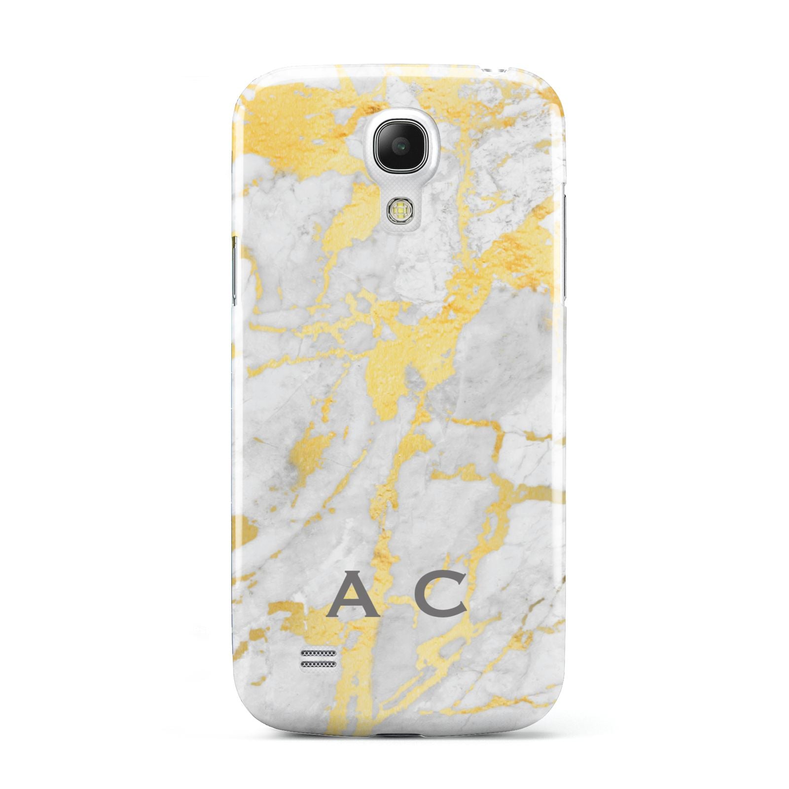 Gold Marble Initials Personalised Samsung Galaxy S4 Mini Case