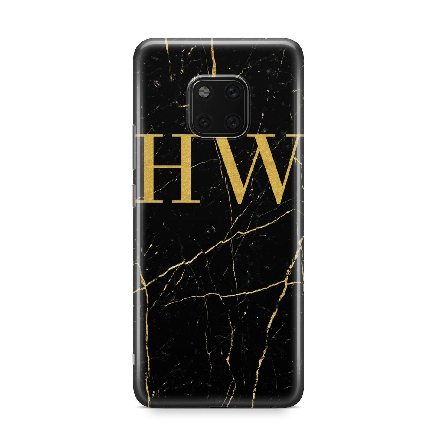 Gold Marble Monogram Personalised Huawei Mate 20 Pro Phone Case