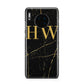 Gold Marble Monogram Personalised Huawei Mate 30