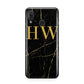 Gold Marble Monogram Personalised Huawei Nova 3 Phone Case