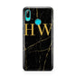 Gold Marble Monogram Personalised Huawei P Smart 2019 Case