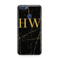 Gold Marble Monogram Personalised Huawei P Smart Case