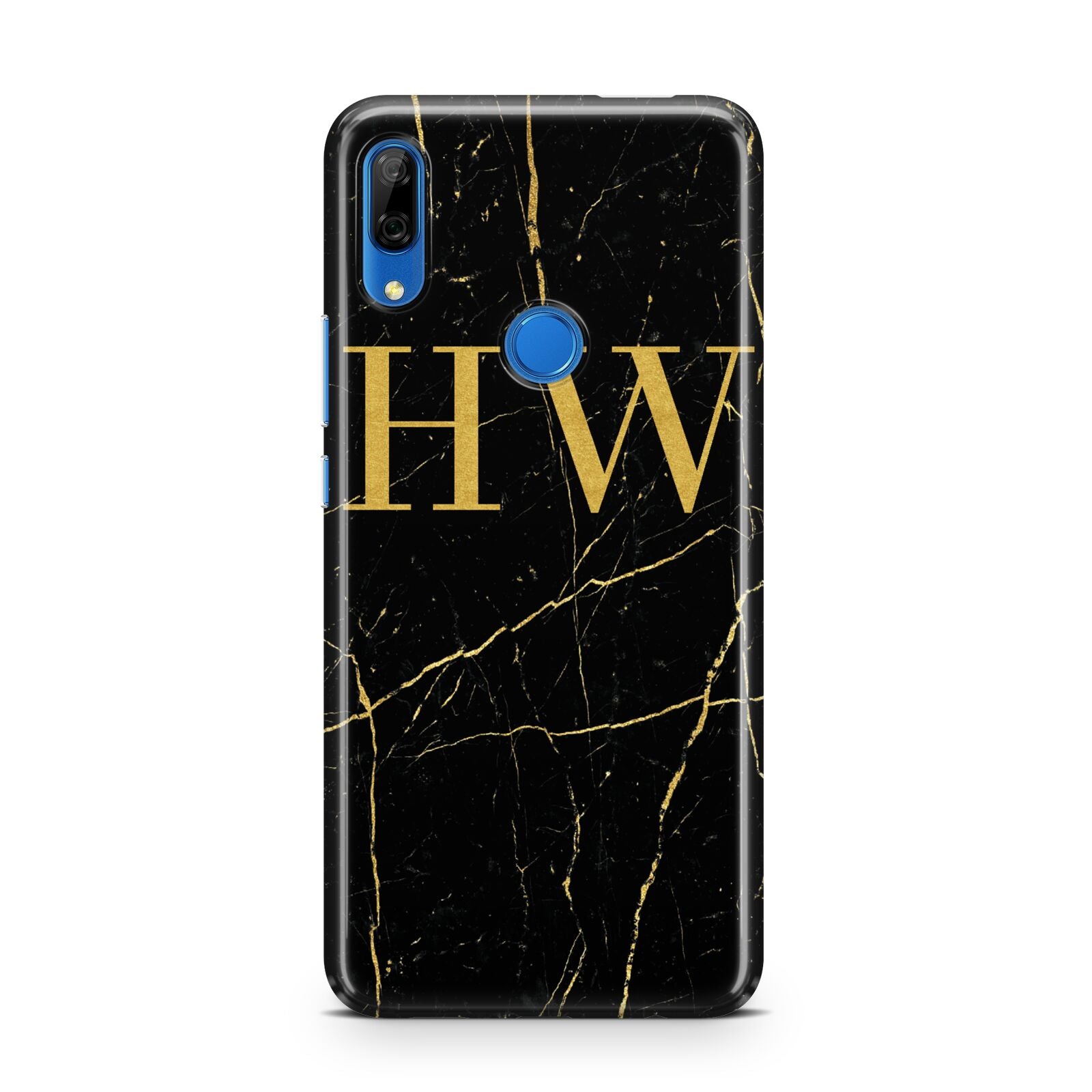 Gold Marble Monogram Personalised Huawei P Smart Z