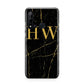 Gold Marble Monogram Personalised Huawei P20 Lite 5G Phone Case