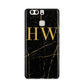 Gold Marble Monogram Personalised Huawei P9 Case