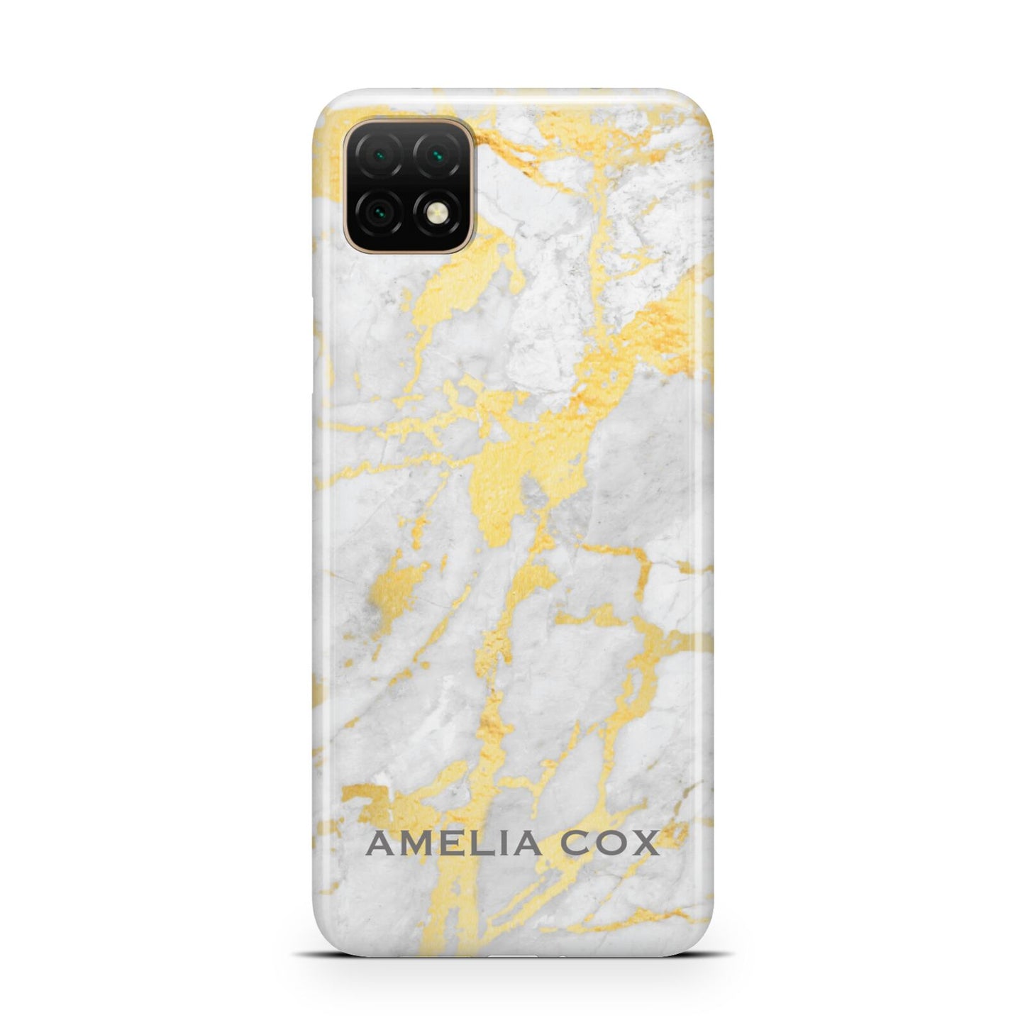 Gold Marble Name Personalised Huawei Enjoy 20 Phone Case