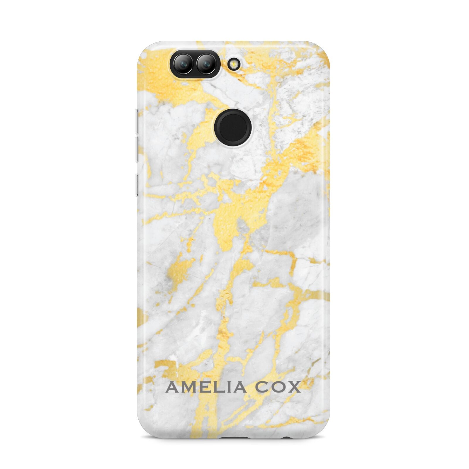 Gold Marble Name Personalised Huawei Nova 2s Phone Case