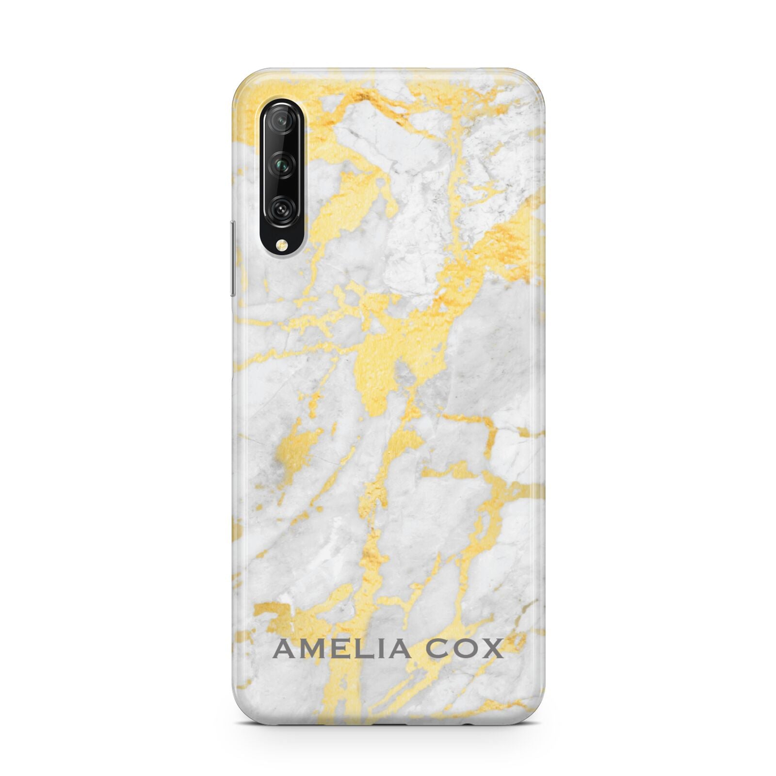 Gold Marble Name Personalised Huawei P Smart Pro 2019