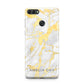 Gold Marble Name Personalised Huawei Y9 2018