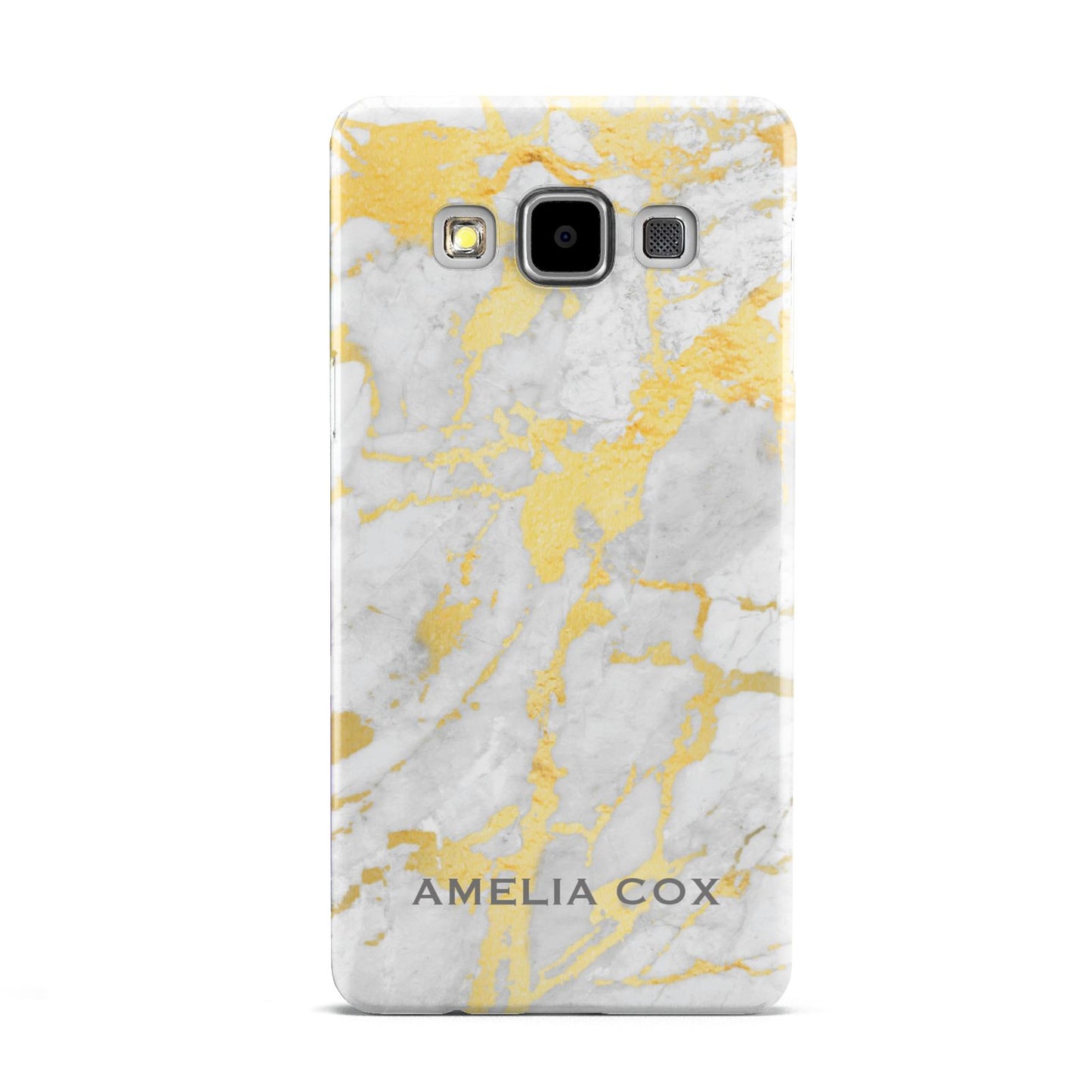 Gold Marble Name Personalised Samsung Galaxy A5 Case