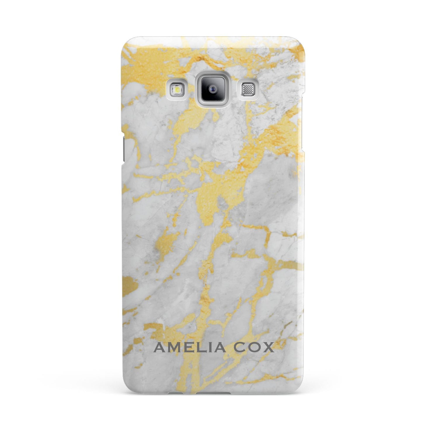Gold Marble Name Personalised Samsung Galaxy A7 2015 Case