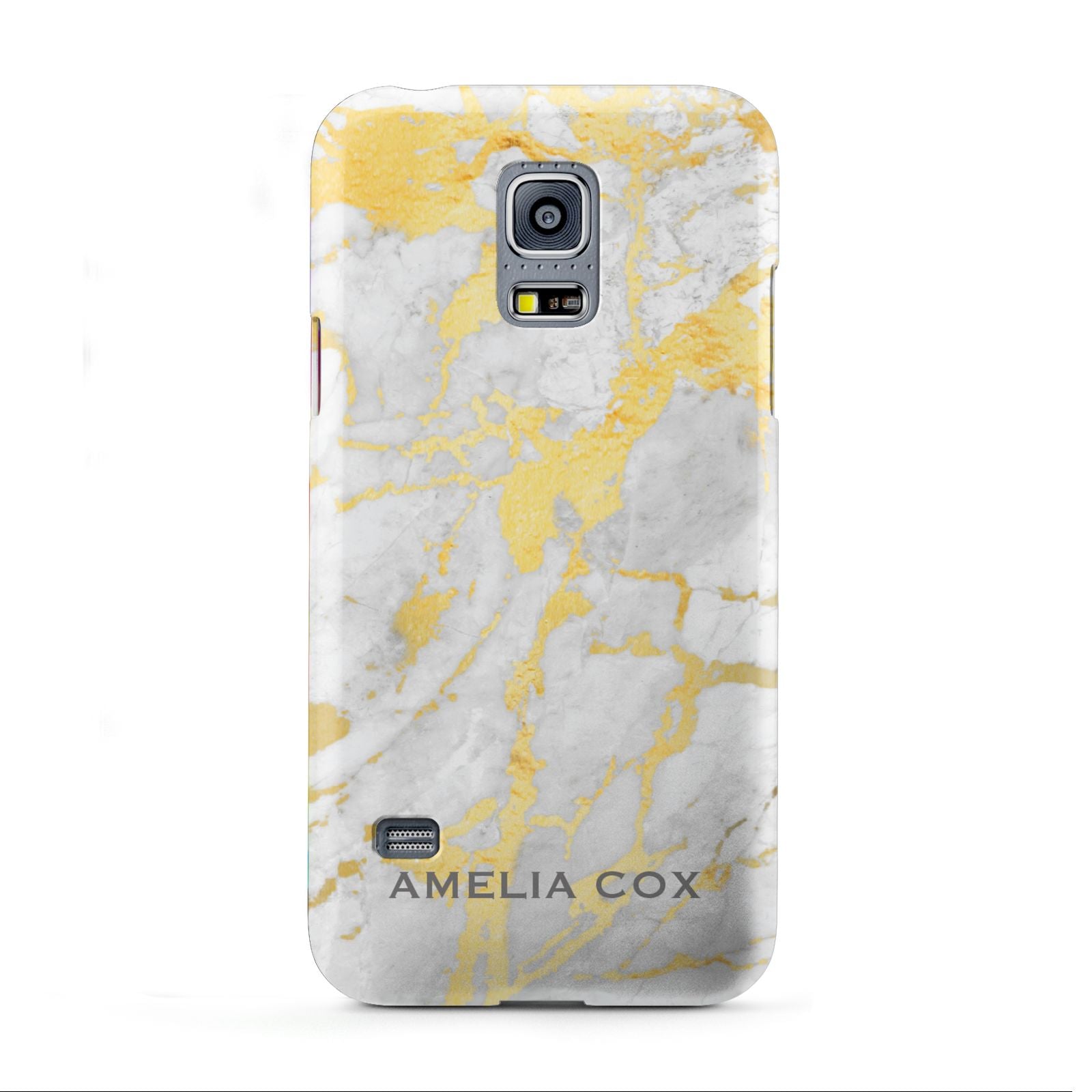 Gold Marble Name Personalised Samsung Galaxy S5 Mini Case