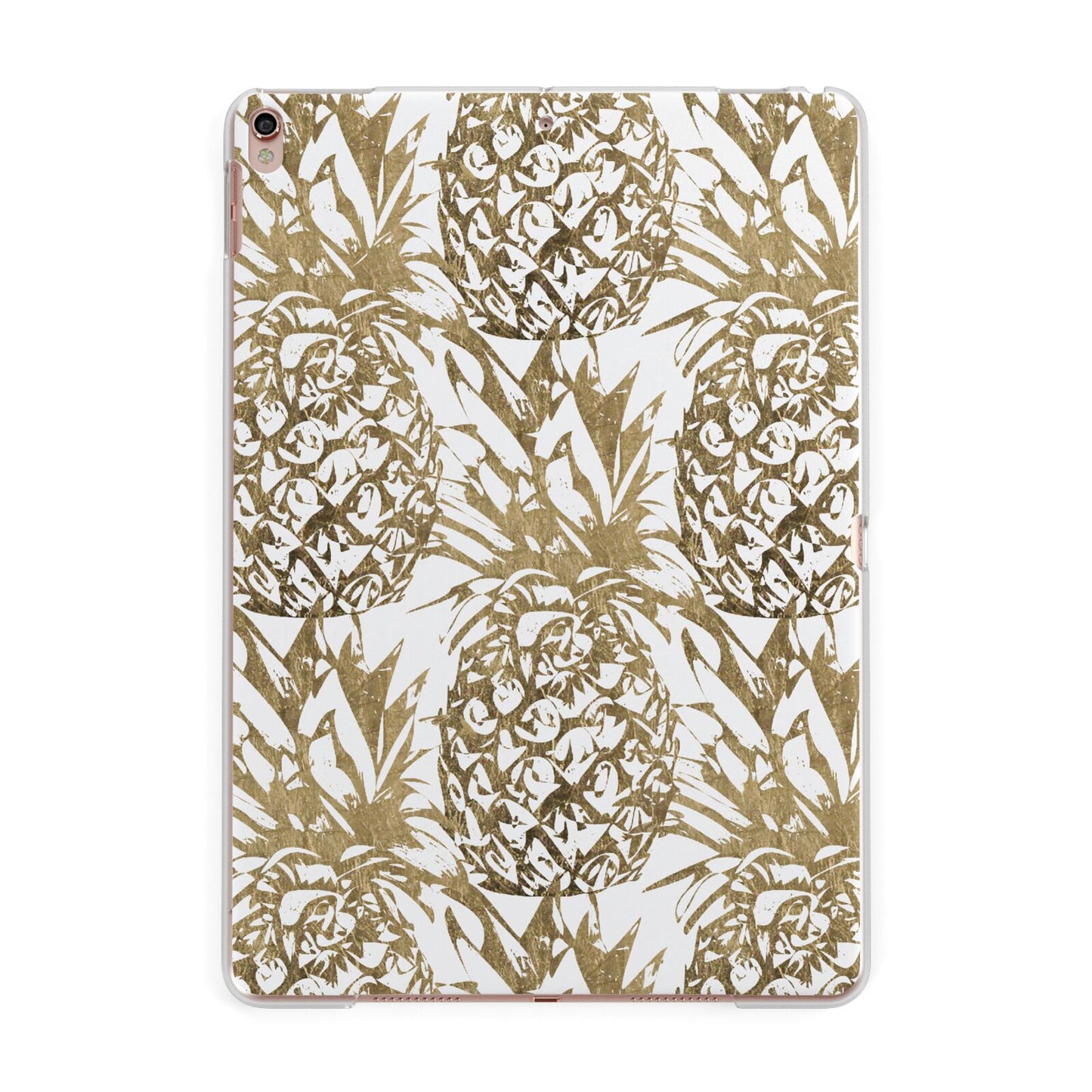 Gold Pineapple Fruit Apple iPad Rose Gold Case