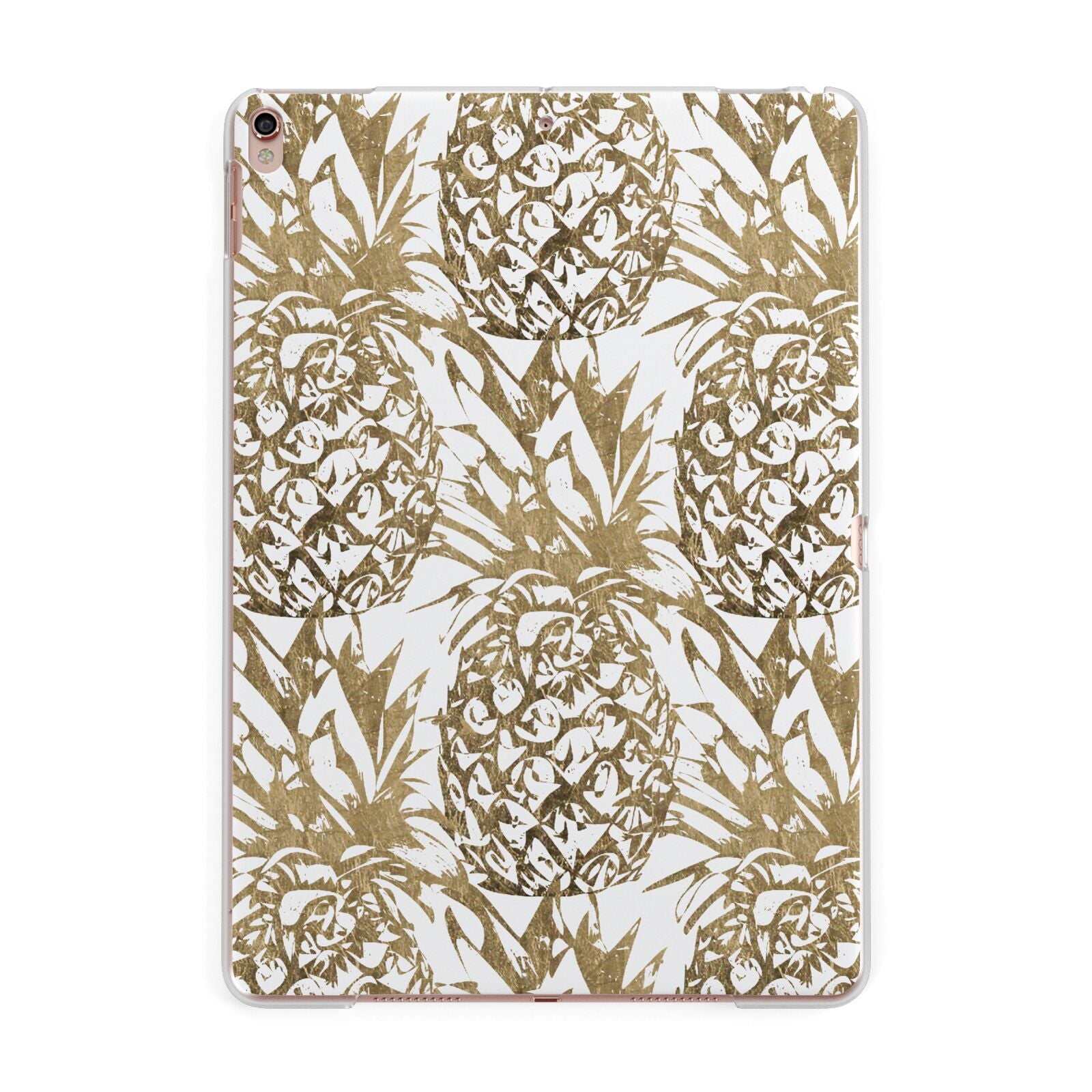 Gold Pineapple Fruit Apple iPad Rose Gold Case