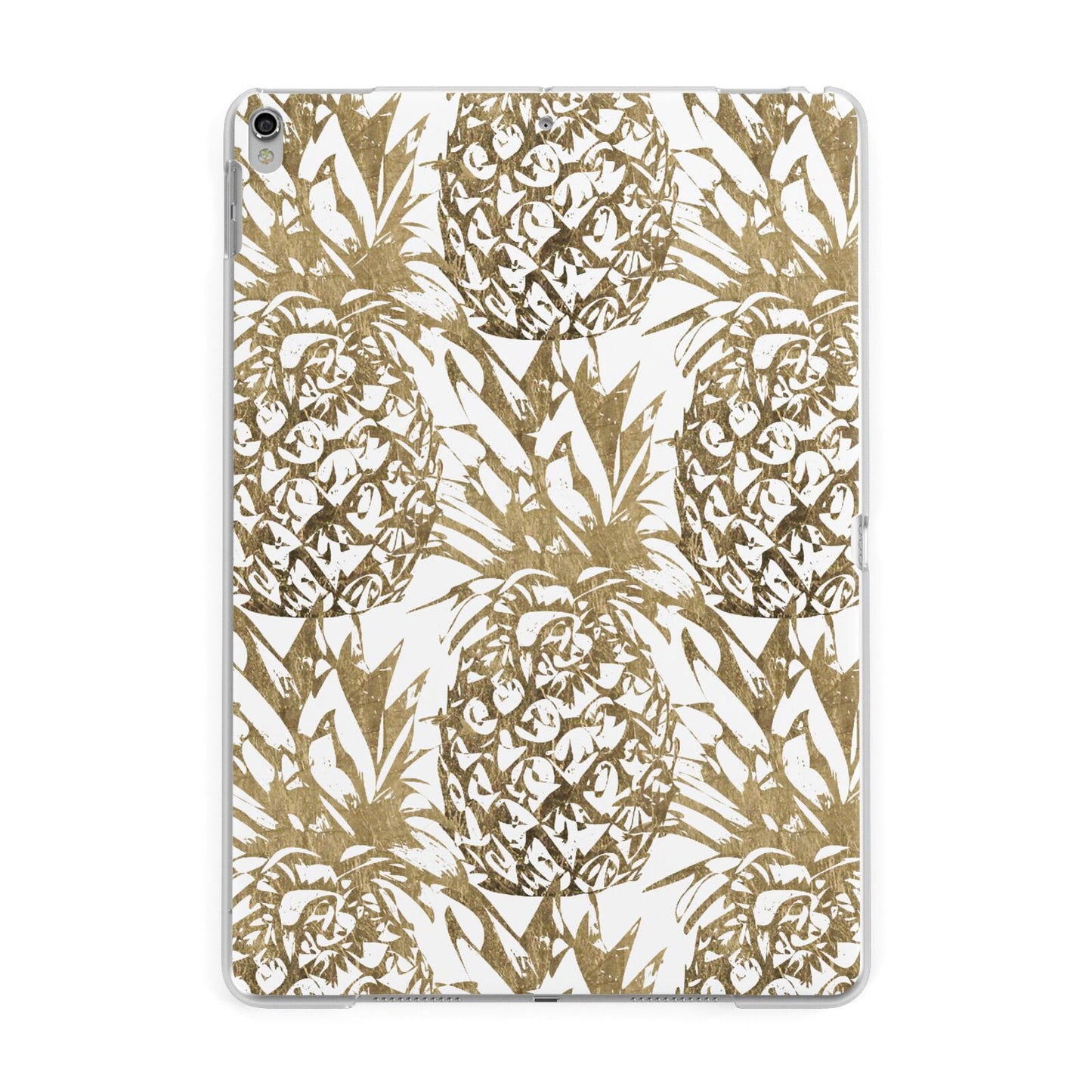Gold Pineapple Fruit Apple iPad Silver Case