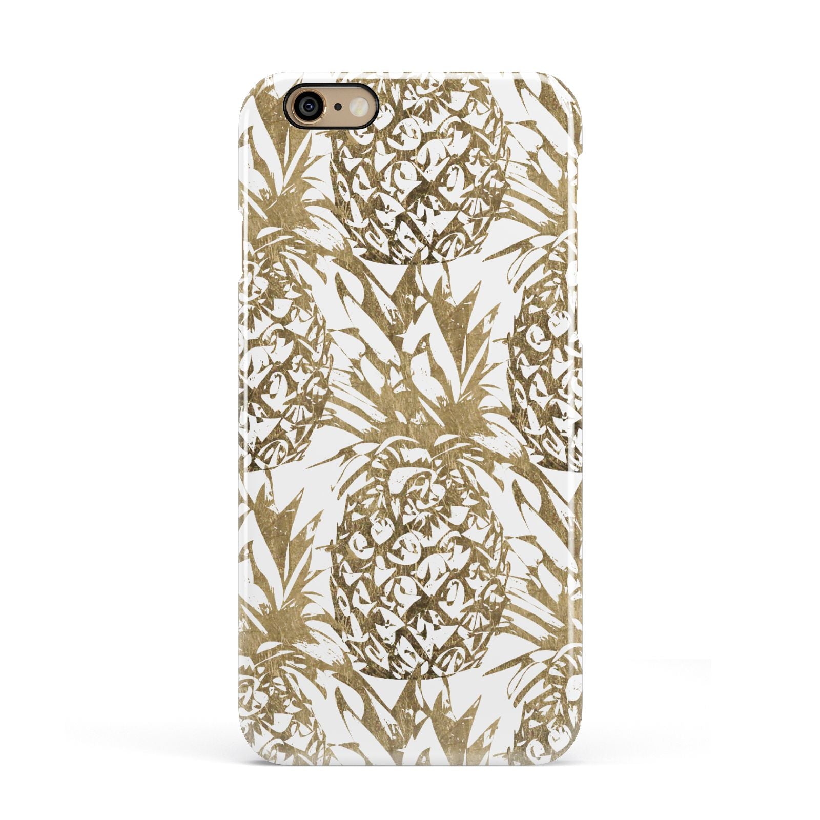 Gold Pineapple Fruit Apple iPhone 6 3D Snap Case